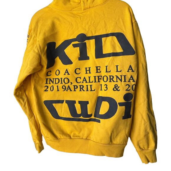 kid cudi coachella 2019 swim in the light yellow hoodie women small - Picture 2 of 7